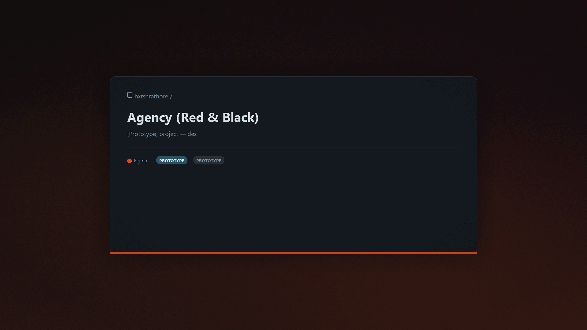 Agency (Red & Black)