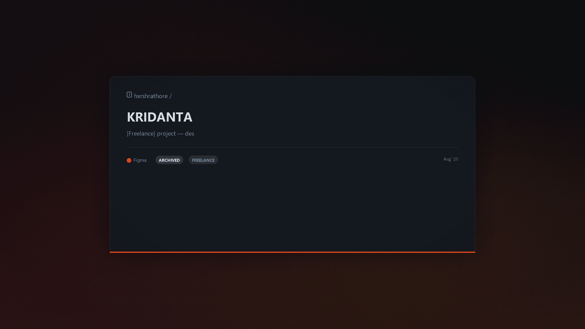 KRIDANTA