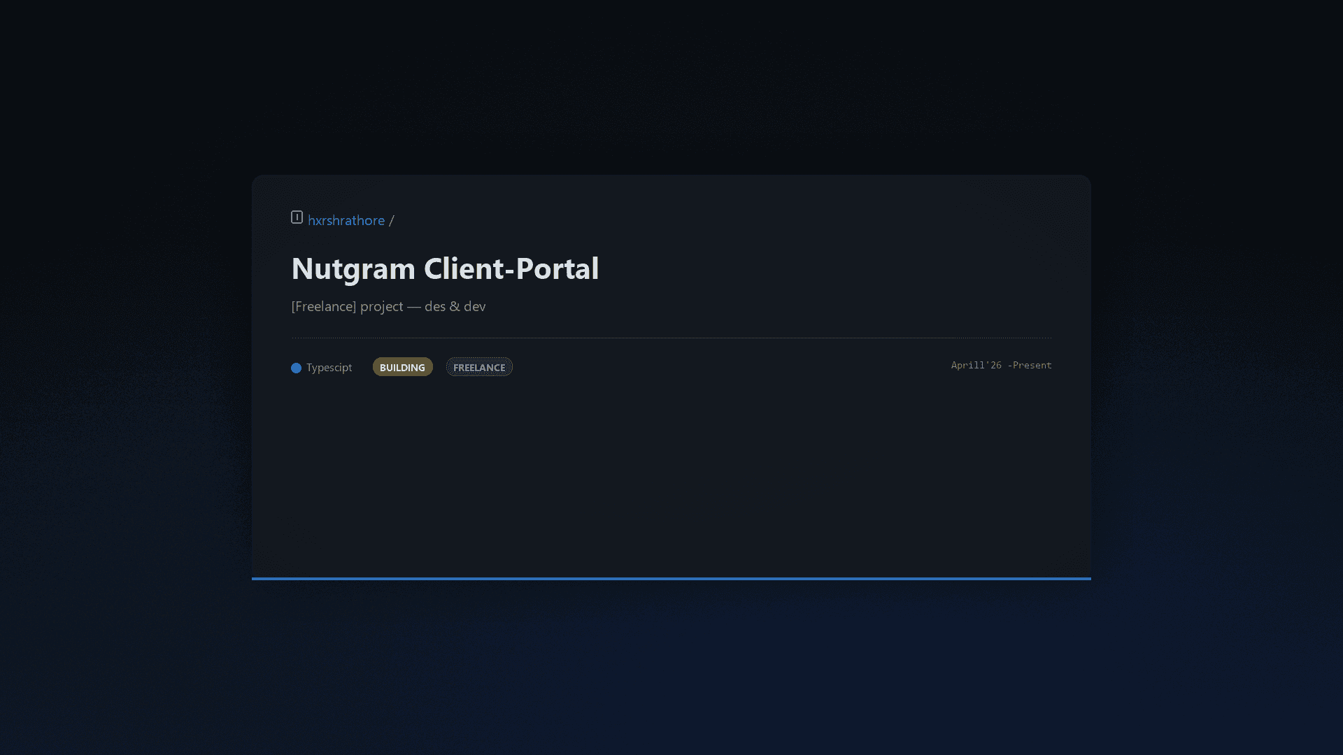 Nutgram Client-Portal
